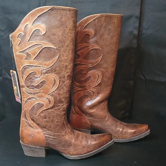 Ariat Brown Heeled Boots - Picture 5 of 16